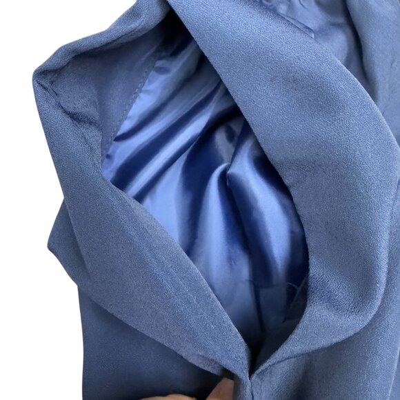 Women's‎ J. CREW Wrap-front Romper Navy Blue Shorts- Size 14 - Picture 5 of 11